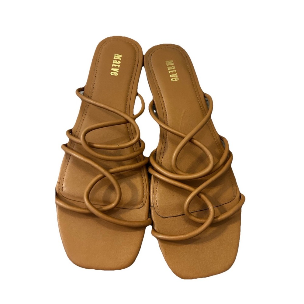 Maeve Women's‎ 7 Leather strappy sandals Flats Anthropologie